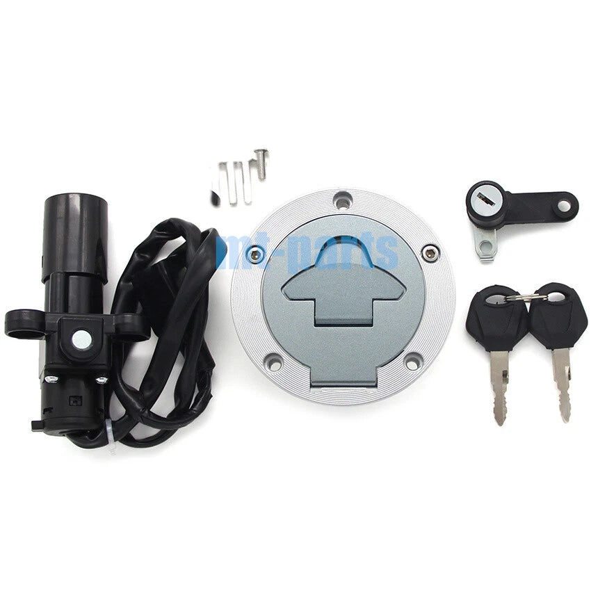 Fuel Gas Cap Ignition Key Switch Seat Lock Set for Yamaha YZF R25 R3 (2015-18)