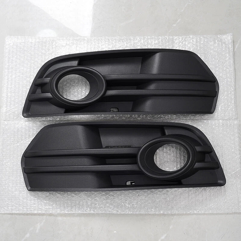 Matte Black Front Bumper Fog Light Covers for Audi Q5 (2009-2012)