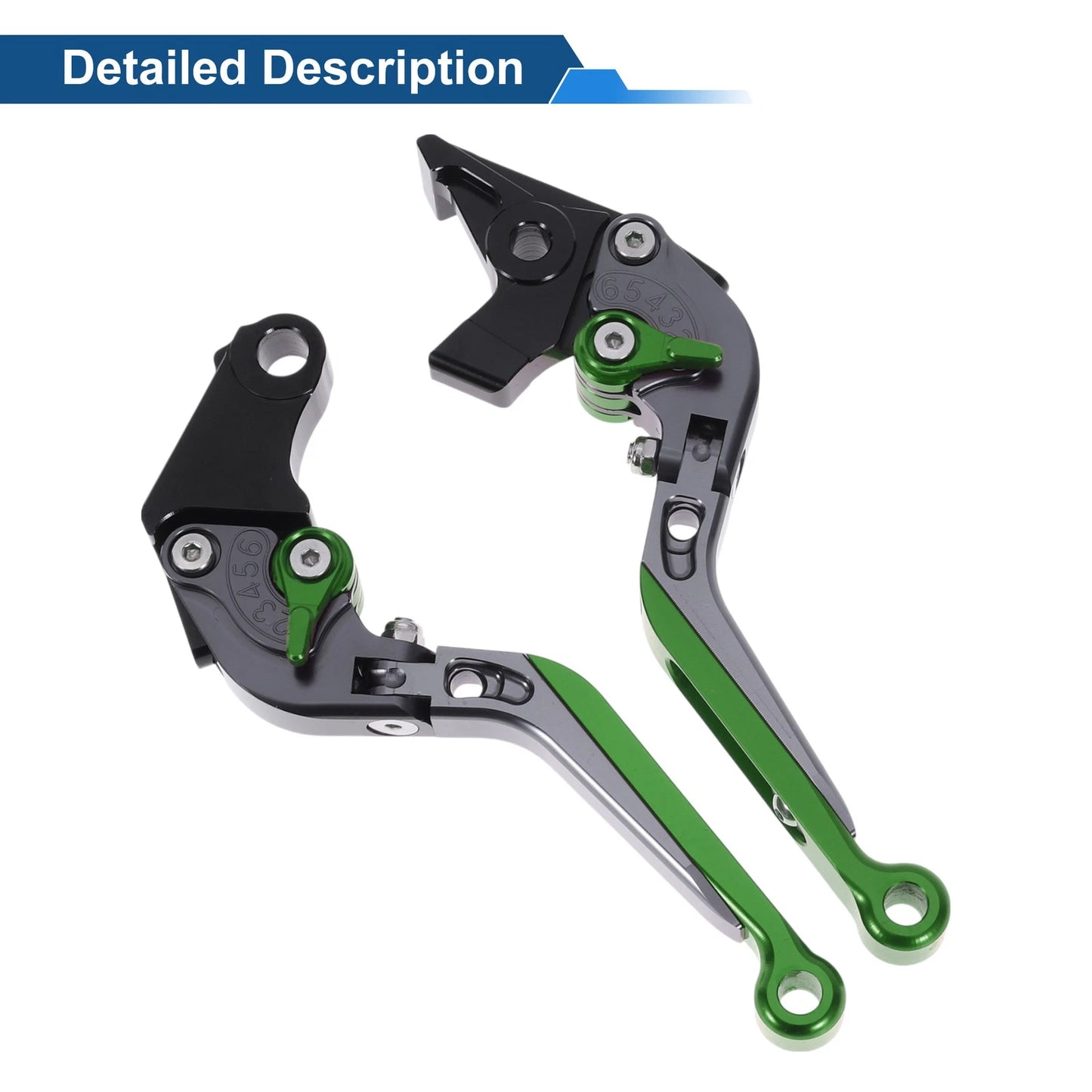 Adjustable Brake Clutch Levers  for Honda X11 (1999-2002) Titanium Green