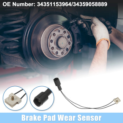 Front Brake Pad Sensor for BMW 3 Cabriolet (2000-2006) - Black Beige 1 x Pcs