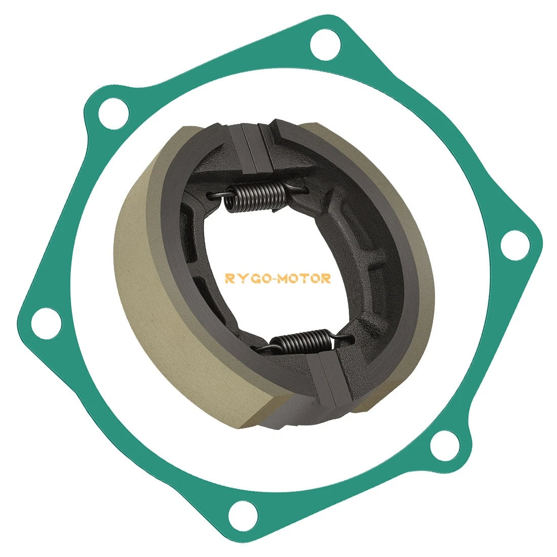 Brake Shoes Kit w/ Springs & Gasket for John Deere 650 & 670 Tractors