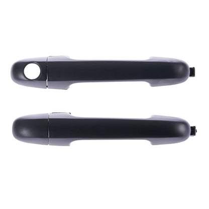 Set of 2 Front Left/Right Exterior Door Handles Black for Hyundai i30 (2007–2012)