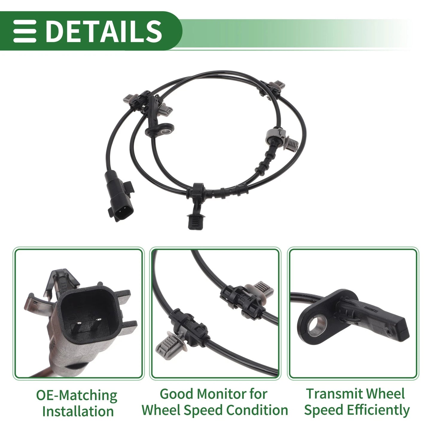 ABS Wheel Speed Sensor for Chevrolet Malibu Rear Right