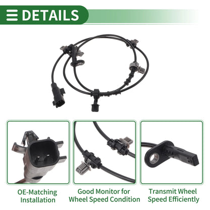 ABS Wheel Speed Sensor for Chevrolet Malibu Rear Right