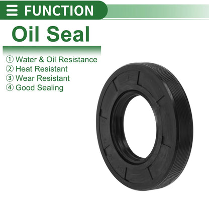 Oil Seal 38x72x12mm Rotary Shaft Seal NBR Rubber Black