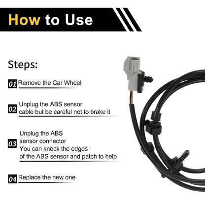 ABS Wheel Speed Sensor  Front Left/Right for Dodge Ram 1500 (2000 - 2001)