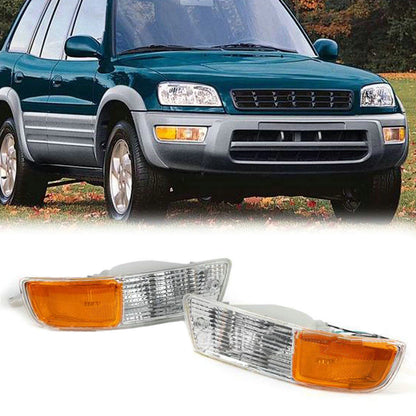 2 x Front Corner Side Turn Signal Parking Lights for Toyota RAV4 (1998–2000)