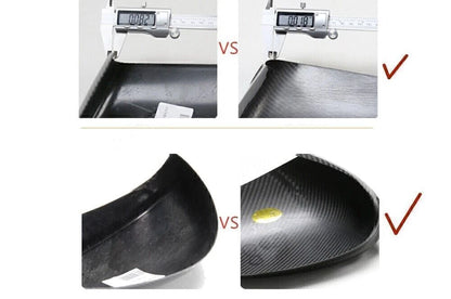 2 x Honeycomb Carbon Black Side Mirror Covers for Lexus IS200t IS250 IS350 (13-19)