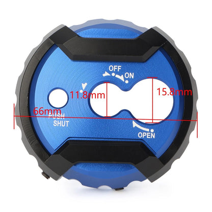Blue CNC Aluminum Motor Seat Lock Cover Cap for Yamaha NMAX 155 (2015-2016)