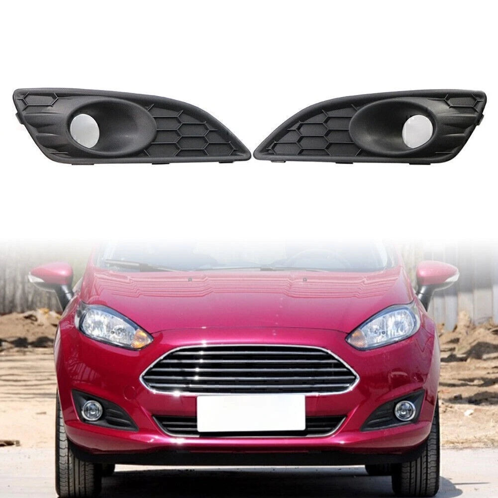 Front Bumper Grilles Fog Light Covers  Left & Right for Ford Fiesta (2012-2016)