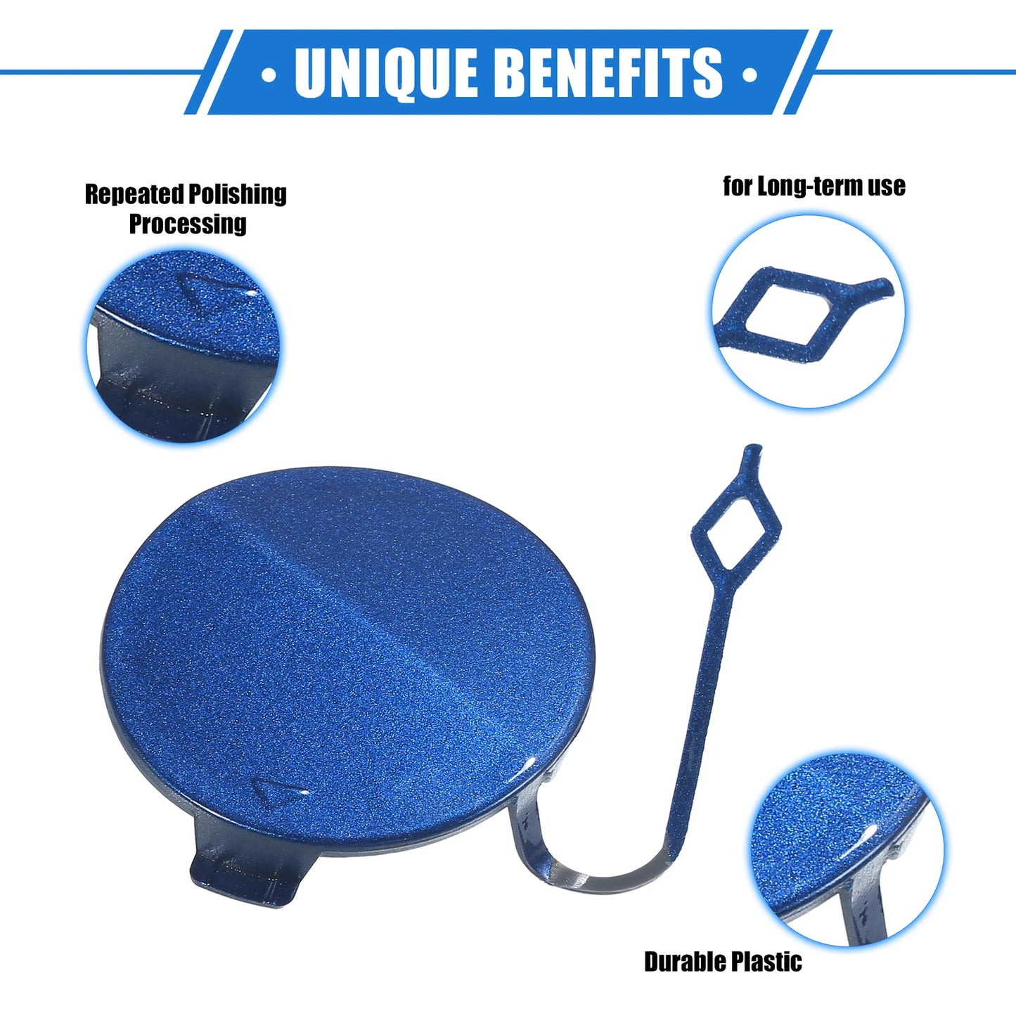 Tow Hook Eye Hole Cover Cap for BMW F32 F33 F40 (2012-2020) - Blue Front Right