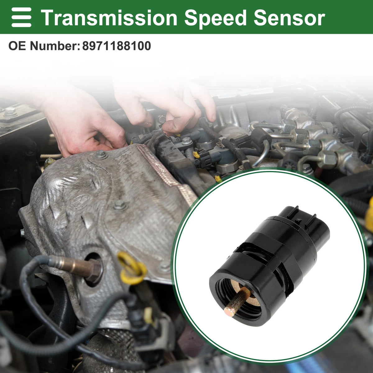 1 Pc Transmission Speed Sensor for Isuzu Pickup 1Ton 2.6L (88-92)
