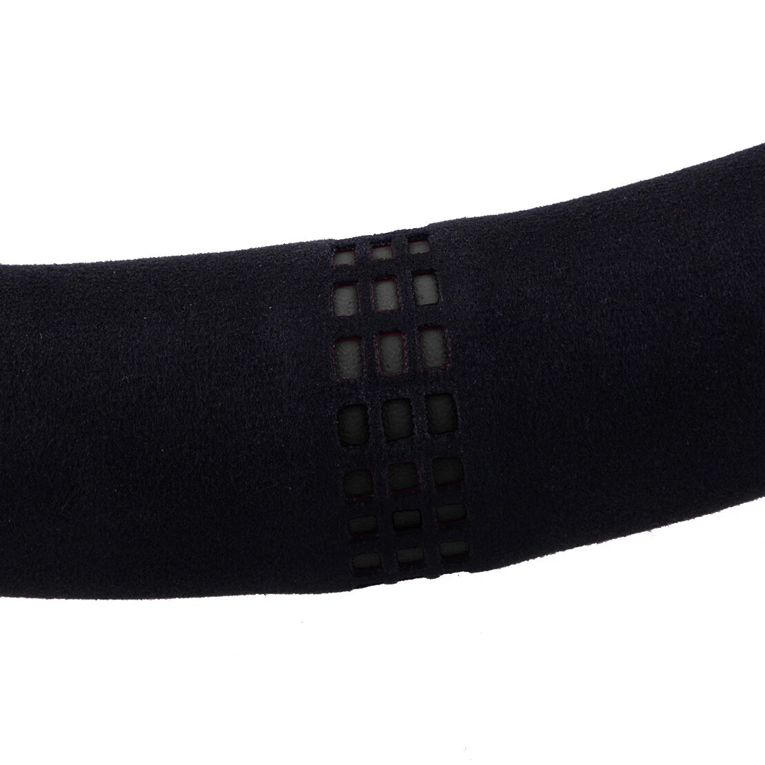 38cm D Shape Faux Suede Steering Wheel Cover for Universal Cars