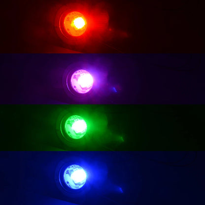 3.5" Round LED Fog Lights  COB White Angel Eye Projector for Car