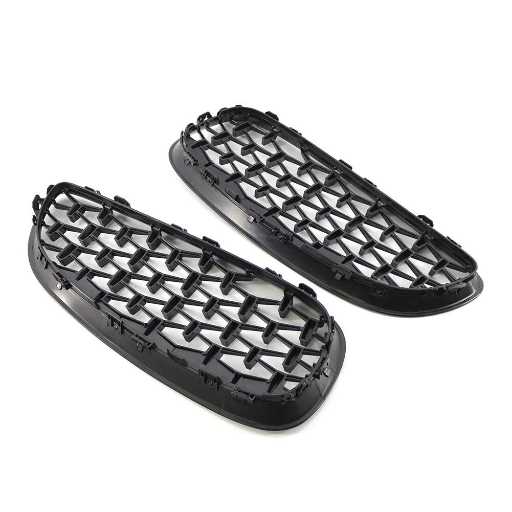 2 x Front Upper Bumper Mesh Grille for BMW E89 Z4 (2009-2016) Gloss Black