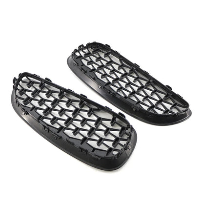 2 x Front Upper Bumper Mesh Grille for BMW E89 Z4 (2009-2016) Gloss Black