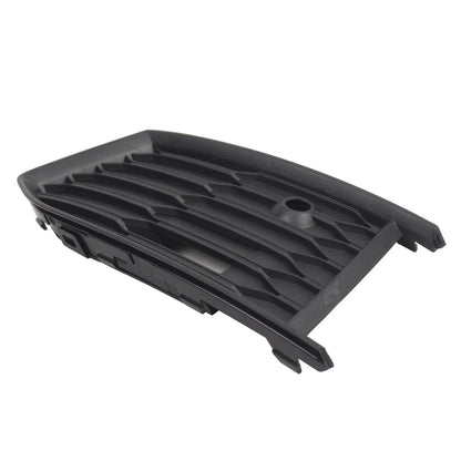 Left Front Bumper Fog Light Grille Cover Matte Black for Audi A6 S6 (18-24)