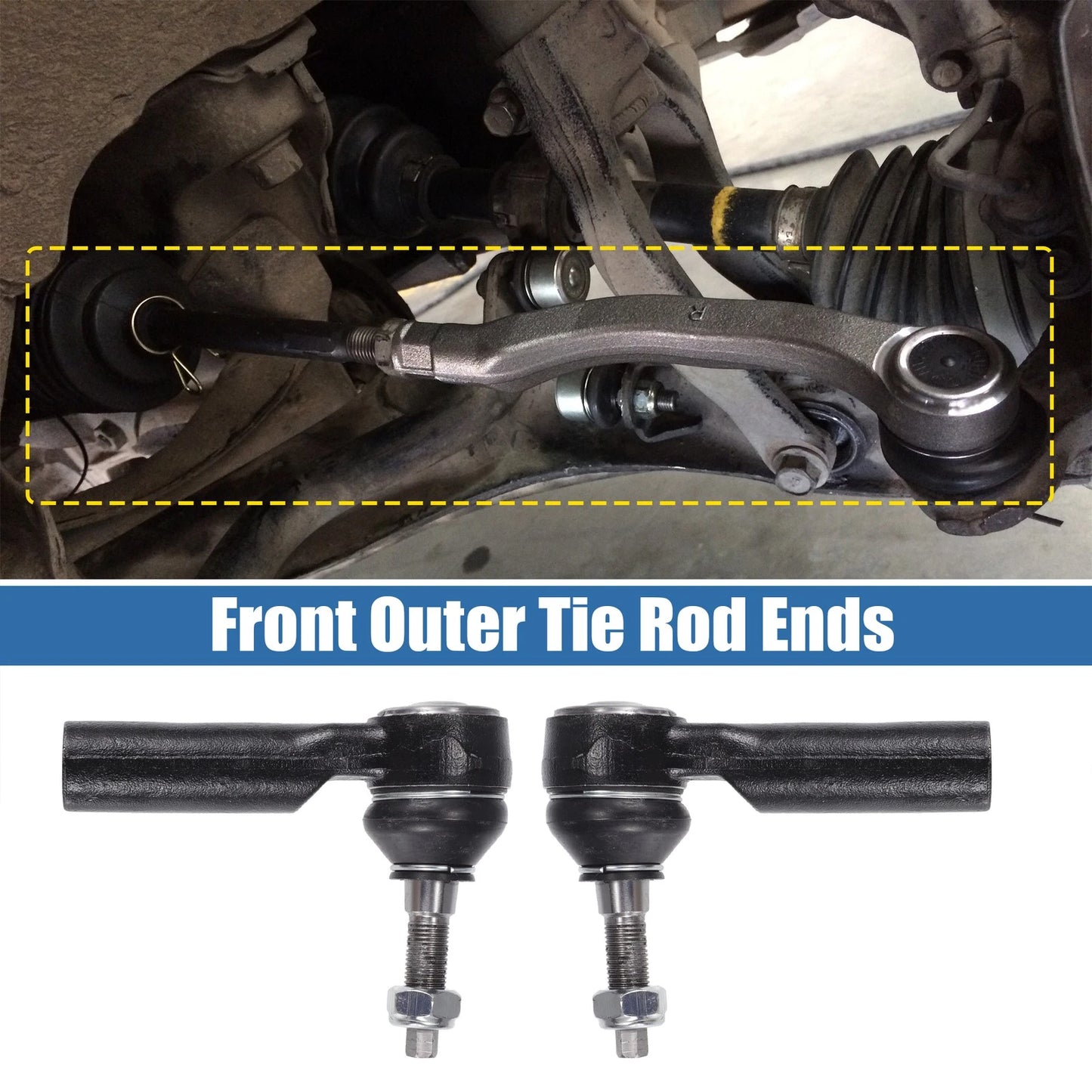 Front Outer Tie Rod End Links for Ford Mustang (2005-2014)