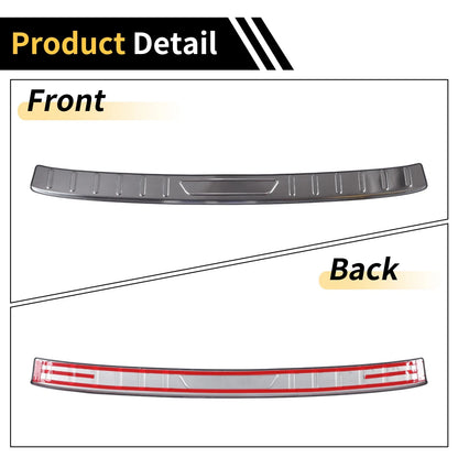 Rear Bumper Topper for Toyota Camry 2018-2025 Silver Tone 1 x Pcs