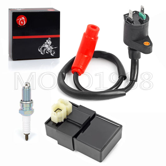 2 x Igniter CDI BOX & Ignition Coil Spark Plug for Honda TRX300EX (1993–2006)