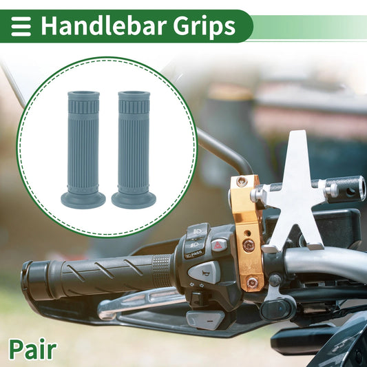 25mm Hand Grips Cover for Motorcycle TPU Gray Blue