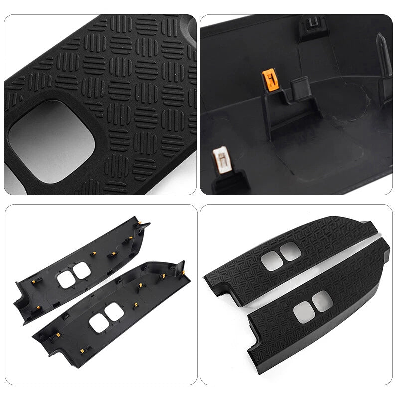 Gloss Black ABS Rear Tail Light Covers for Land Rover Defender 90 110 (2020+)