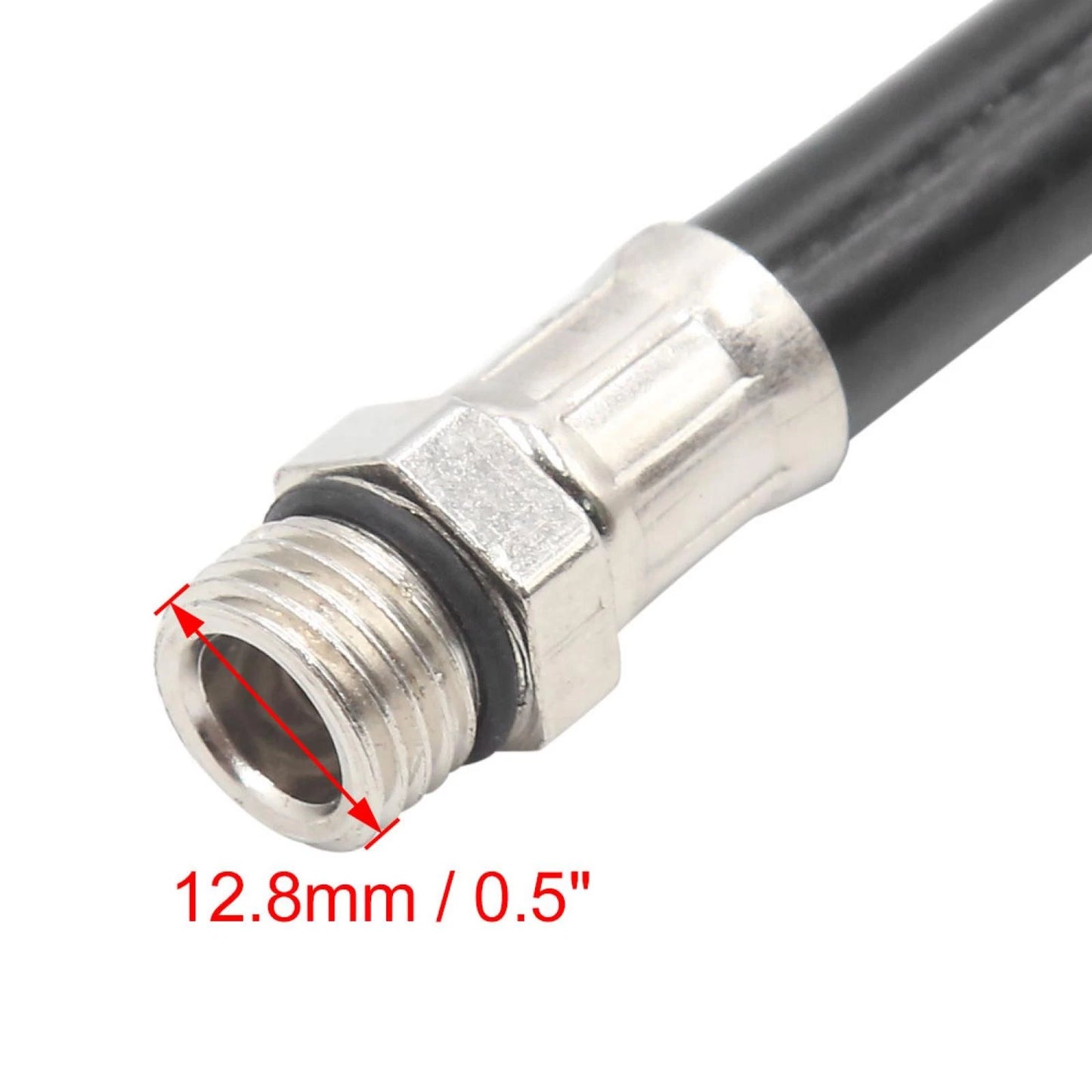 Flexible Clip On Air Tyre Chuck Inflator Hose for Car Motorcycle