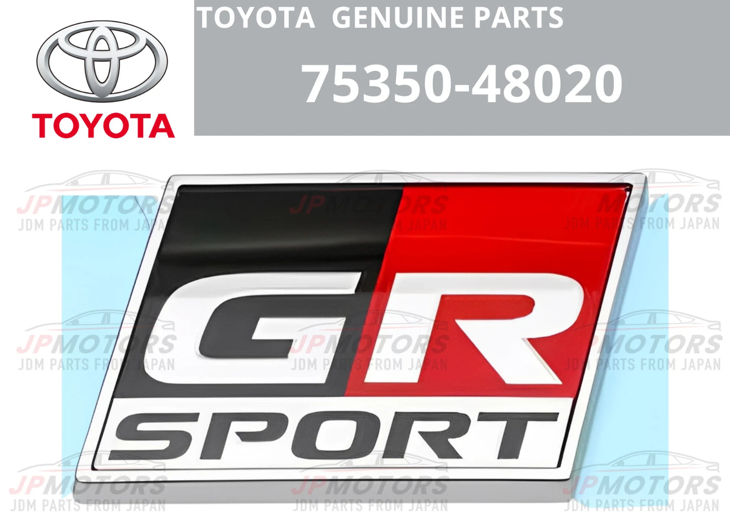 Genuine Front Fender GR Sport Logo Emblem LH for Toyota GR