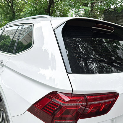 2 x Gloss Black Rear Window Spoilers for VW Tiguan Rline (2017-2023)