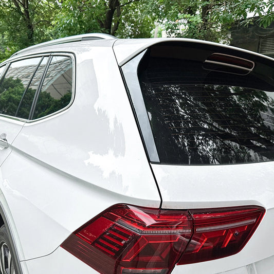 2 x Gloss Black Rear Window Spoilers for VW Tiguan Rline (2017-2023)