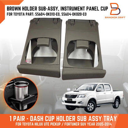 Cup Holder Tray for Toyota Hilux Ute Vigo MK6 MK7 (2005-2015)