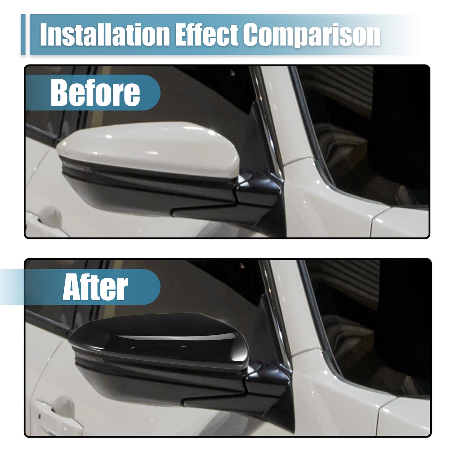 Right Side Mirror Corner Triangle Fender Cover Trim for Honda Civic (2016-2021)