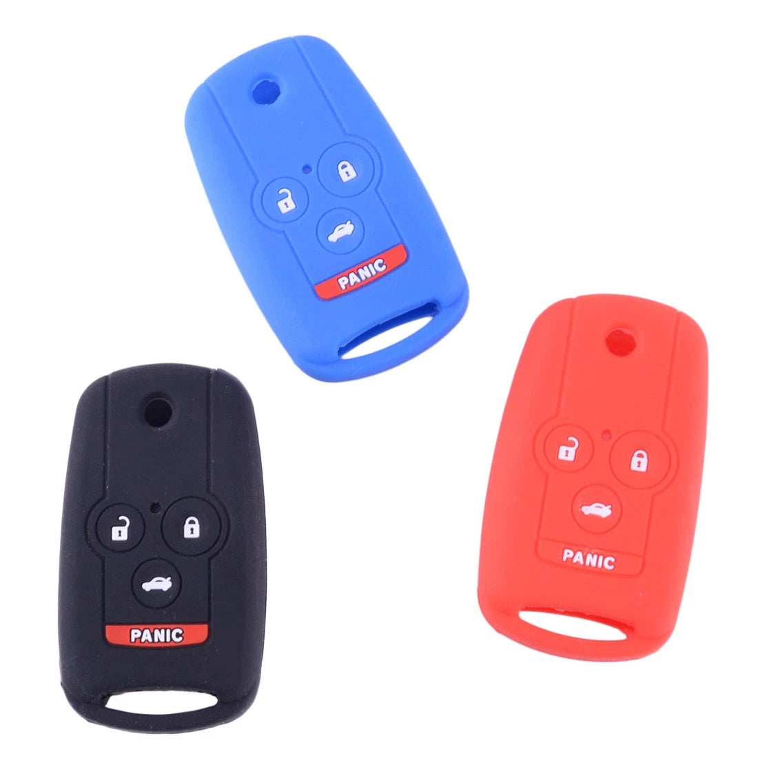 3 x Smart Key Case Covers for Acura MDX RDX TSX TL ZDX Honda Accord (2007-2020)