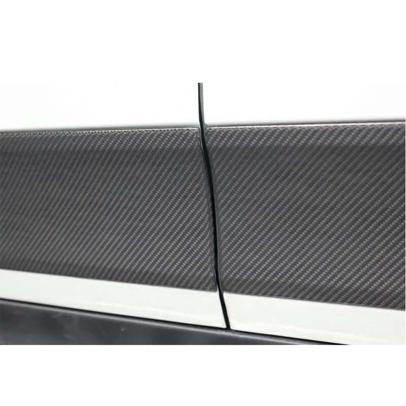 Carbon Fiber Side Door Body Guard Moulding Cover Trim For Porsche Macan 2014-22