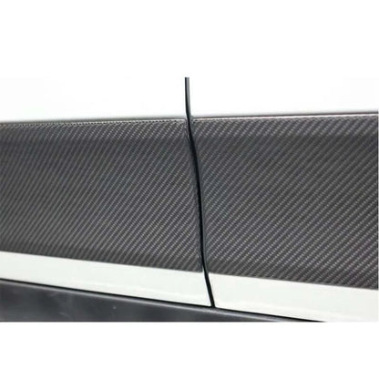 Carbon Fiber Side Door Body Guard Moulding Cover Trim For Porsche Macan 2014-22