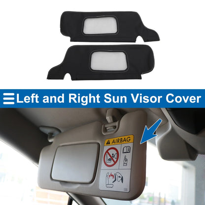 Sun Visor Covers  for Ford Mustang (1994-2004) Black Gray Line