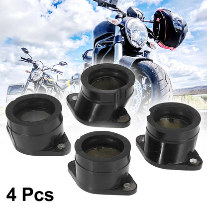 4pcs / Motorcycle Carburetor Intake Manifold Boots for Kawasaki ZR750 (1991-2006)
