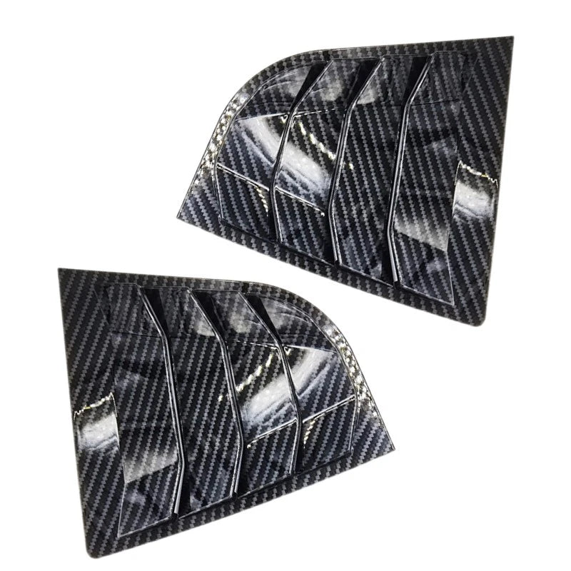 Black Rear Window Louvers for Kia K3 Forte (2014-2018)