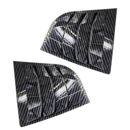 Black Rear Window Louvers for Kia K3 Forte (2014-2018)