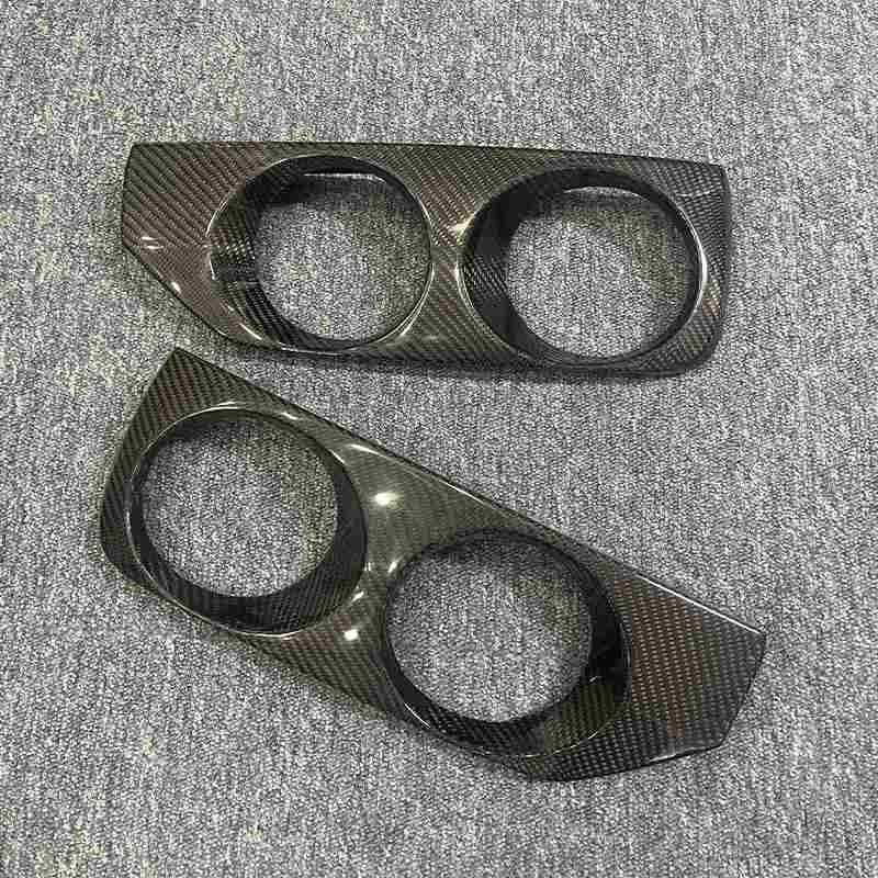 Carbon Fiber Front Fog Lights Cover Replace for Nissan Skyline R33 GTS 1994-1997