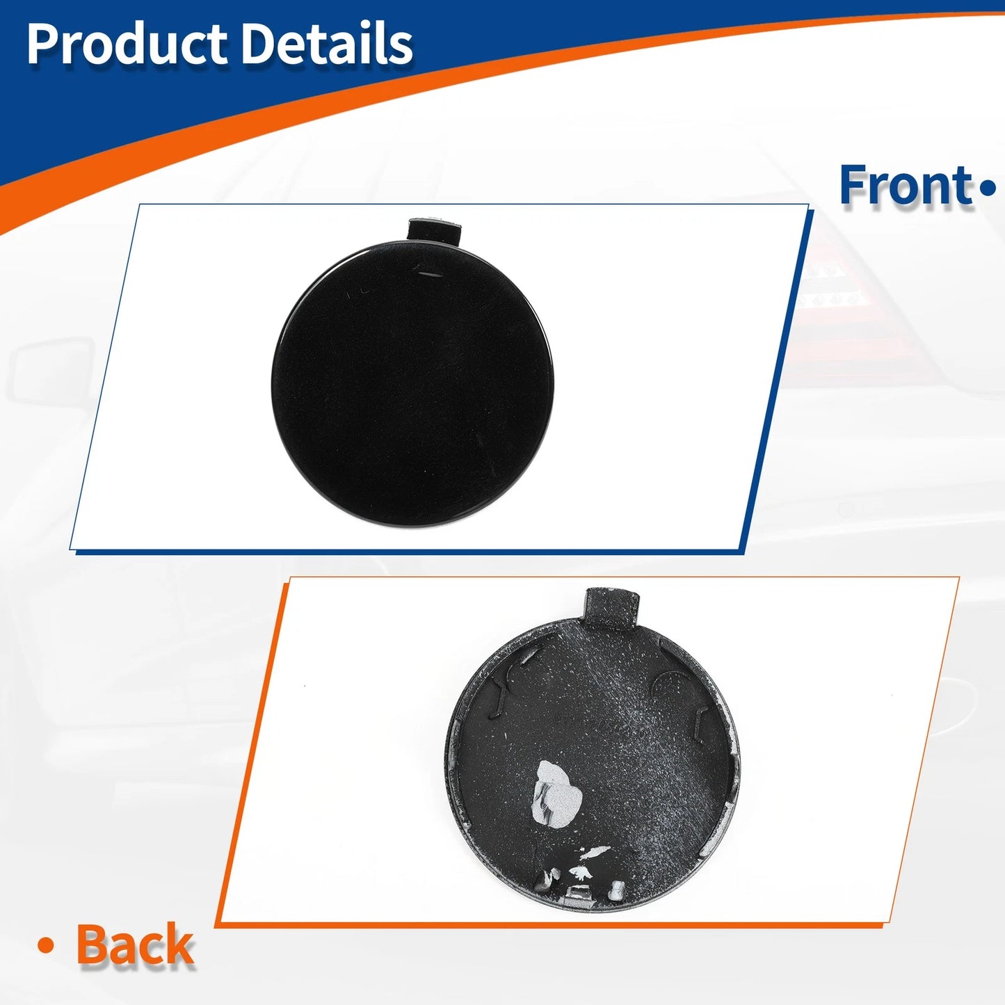 Bumper Tow Hook Cover for BMW 1 Series (2011-2019) - Black Sapphire