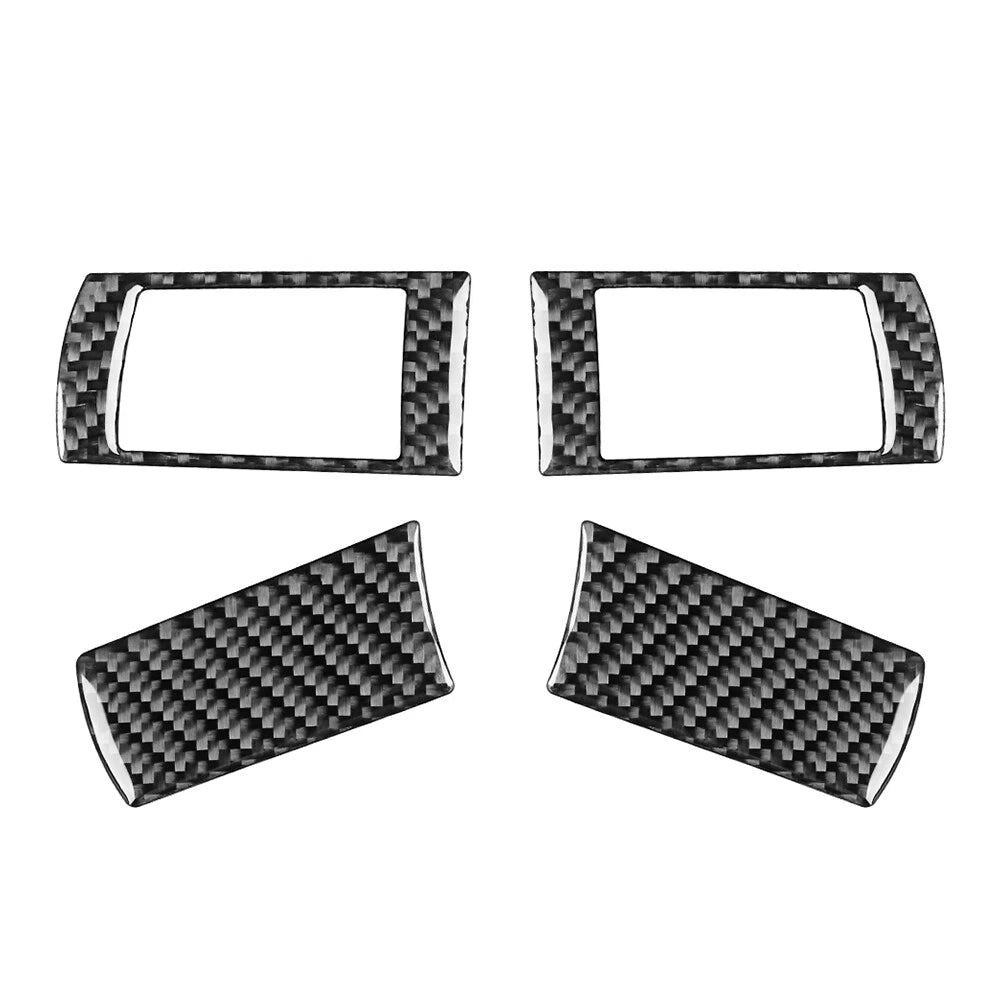 4pcs Carbon Fiber Steering Wheel Cover Trim for Chrysler 300 300C (2005-2010)