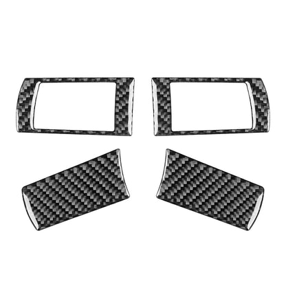 4pcs Carbon Fiber Steering Wheel Cover Trim for Chrysler 300 300C (2005-2010)