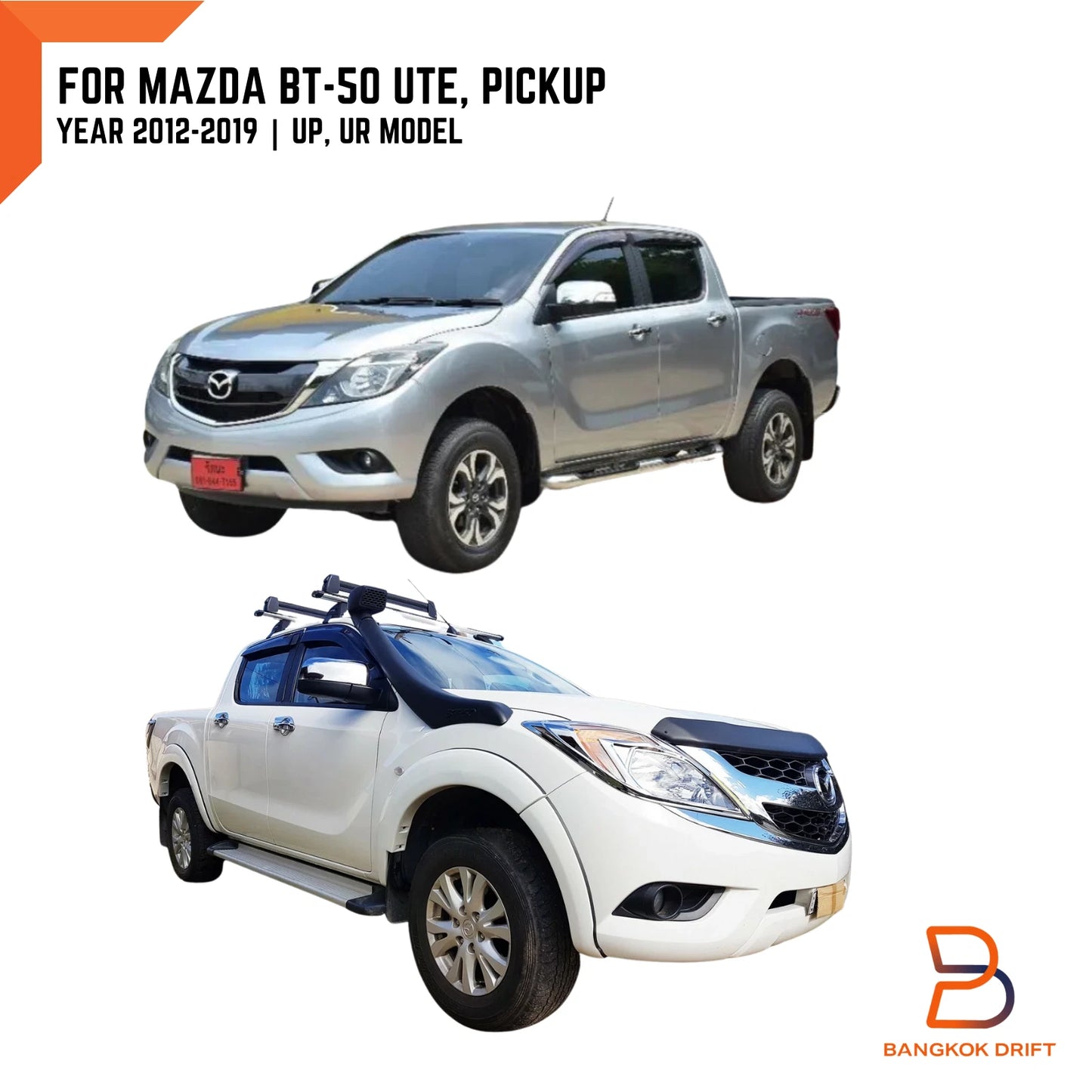 38L Gunmetal Blue Fender Flares Wheel Arch for Mazda BT-50 Ute (2012-2019)