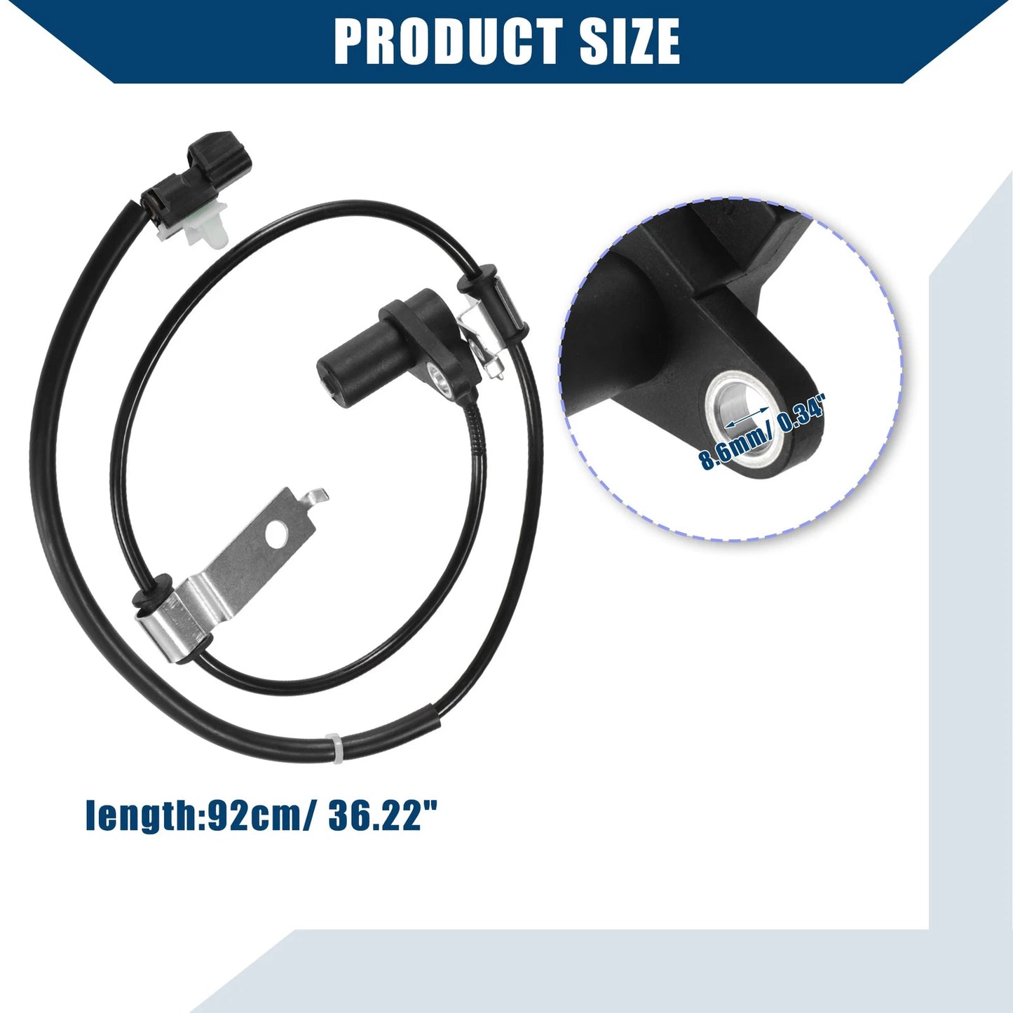 ABS Wheel Speed Sensor Front Right for Mitsubishi Shogun Pinin (2001-2007)