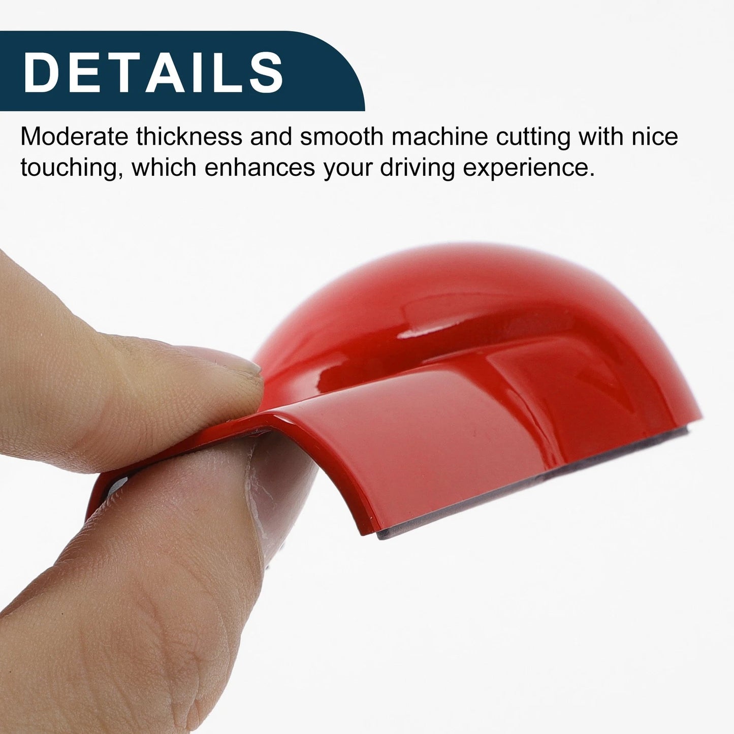 Gear Shift Knob Cover for Ford Mustang 2015-2023 Red Console Decor 1 Set