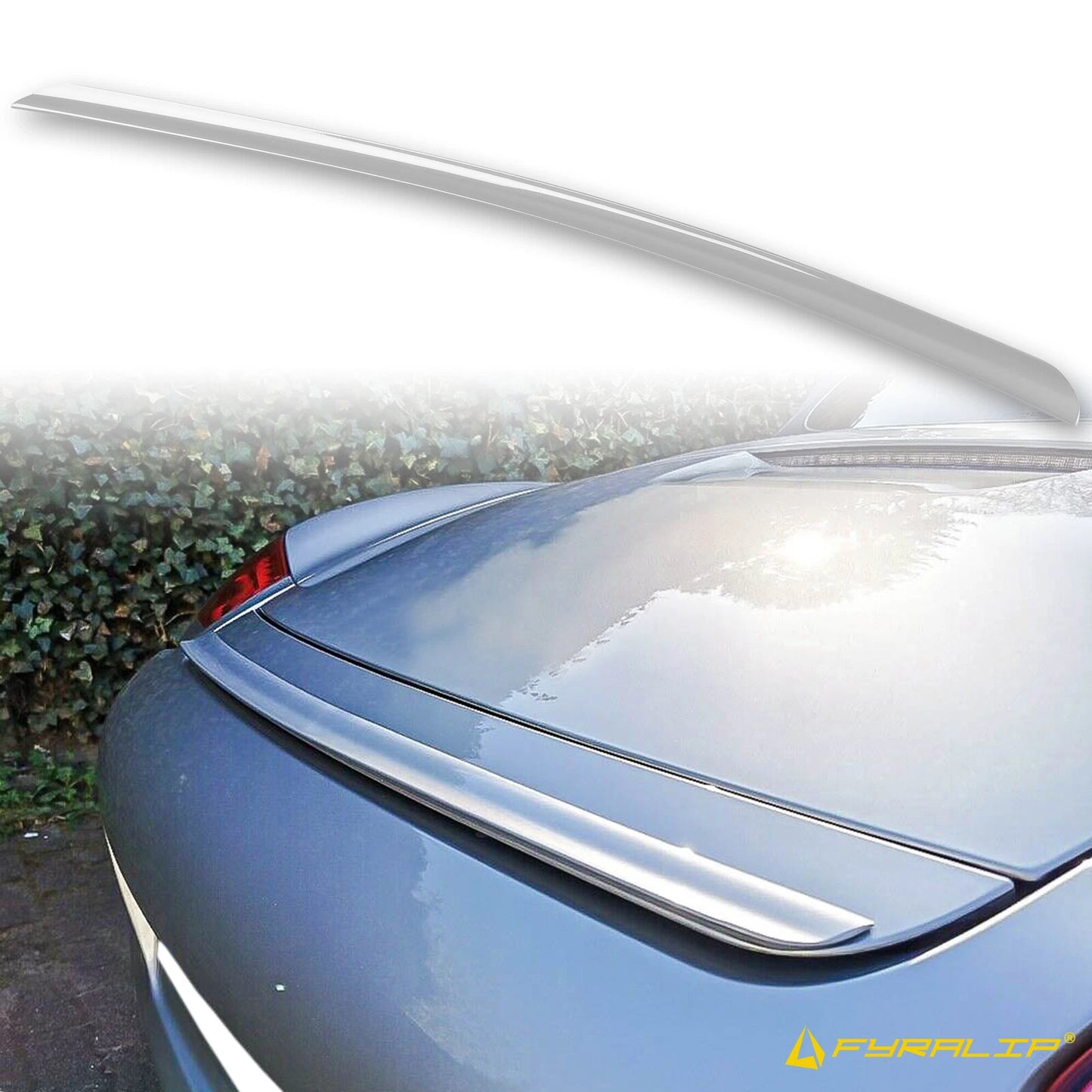 Silver Boot Lip Spoiler for Porsche Boxster 987 (2005-2012)