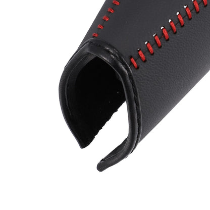 Black Faux Leather Gear Shift Knob Cover for Nissan Rogue Sport (2017-2023)