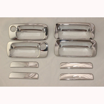 Chrome Door Handle Bowl Cover Trim for Toyota Land Cruiser FJ80 1990-1997 (2 x)