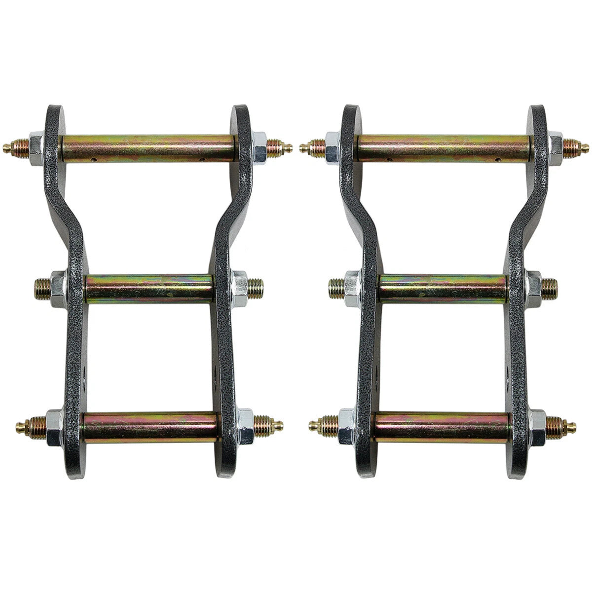 2 x Lift Up 2" Rear Greasable Shackles Lift Kit for Mitsubishi Triton (15-23)